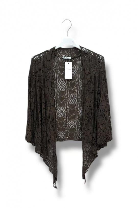 Cardigans Women Chocolate E&F (C&CE Fashion) EF1132 Efashion Paris