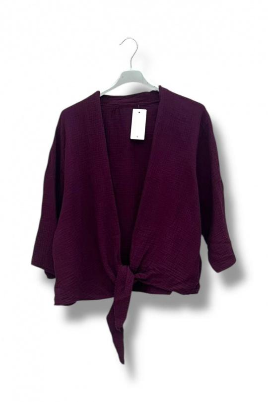 Gilets Femme Mauve E&F (C&CE Fashion) EF3670 Efashion Paris