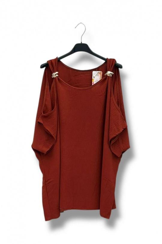 Tops Women Rust E&F (C&CE Fashion) EF25371 Efashion Paris