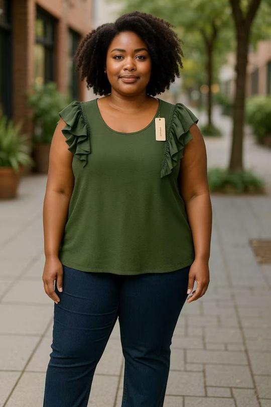 Tops Women Khaki E&F (C&CE Fashion) EF100-6 Efashion Paris