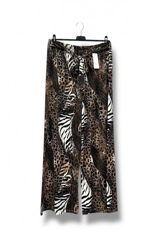 Pantaloni Donna Print4 E&F (C&CE Fashion) EF2218LEOPARD Efashion Paris