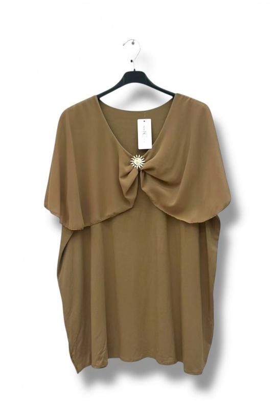 Tops Women Camel E&F (C&CE Fashion) EF12369 Efashion Paris