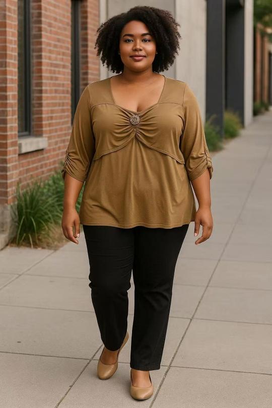 Tops Femme Camel E&F (C&CE Fashion) EF12388 Efashion Paris