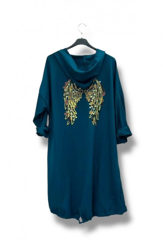 Cárdigans Mujer Peacock blue E&F (C&CE Fashion) EF8205 Efashion Paris
