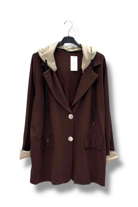 Vestes Femme Chocolat E&F (C&CE Fashion) EF12516 Efashion Paris