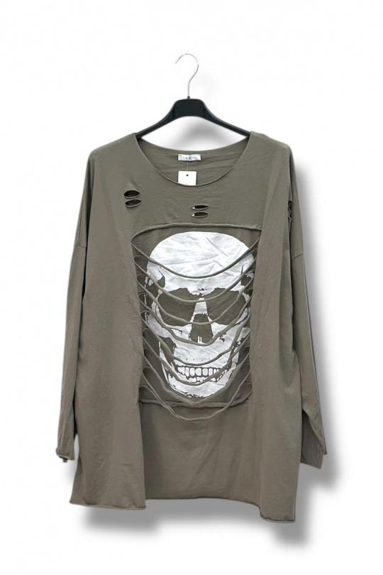 Tops Women Taupe E&F (C&CE Fashion) EF2759 Efashion Paris