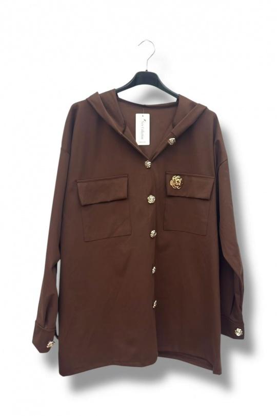 Vestes Femme Chocolat E&F (C&CE Fashion) EF12571 Efashion Paris