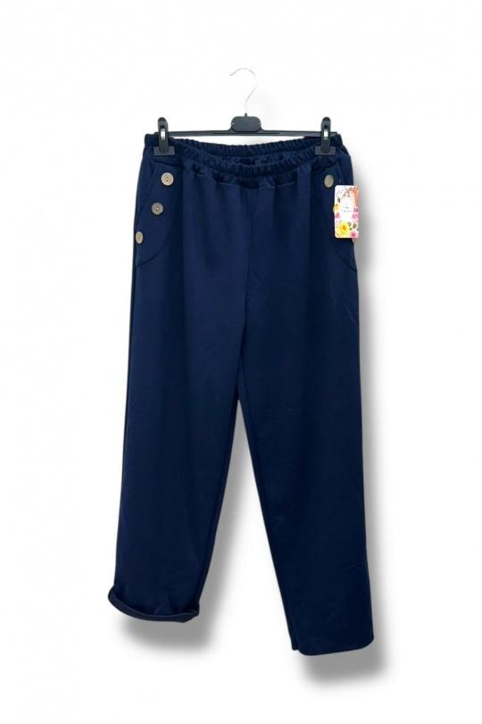 Pantaloni Donna Navy blue E&F (C&CE Fashion) EF25578 Efashion Paris
