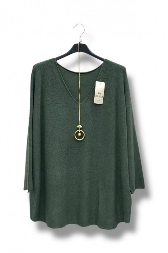 Maglione Donna Khaki E&F (C&CE Fashion) EF8170 Efashion Paris