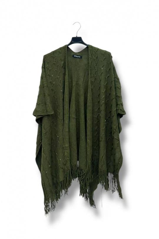 Mantelle e poncho Donna Khaki E&F (C&CE Fashion) EF2024-07 Efashion Paris