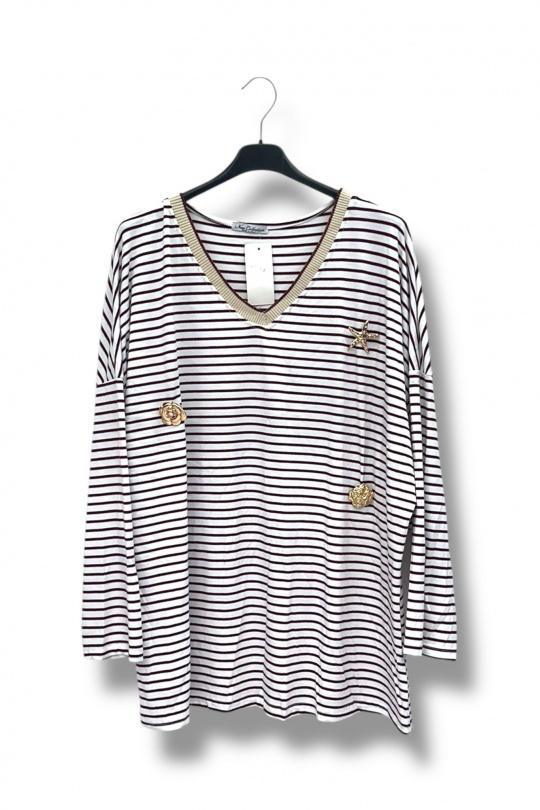Tops Donna Burgundy E&F (C&CE Fashion) EF1188 Efashion Paris