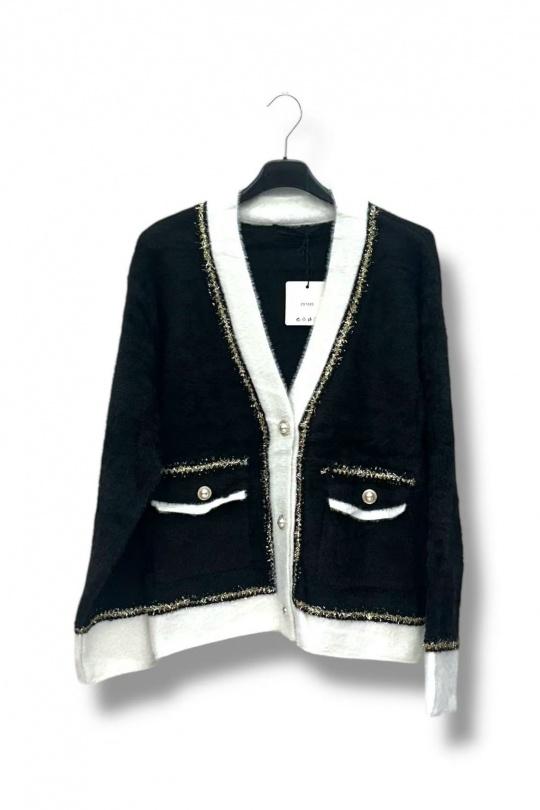 Cárdigans Mujer Black E&F (C&CE Fashion) EF1020 Efashion Paris