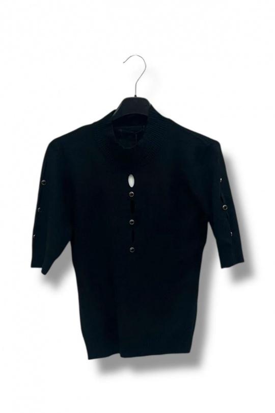 Maglioni Donna Black E&F (C&CE Fashion) EF5356 Efashion Paris