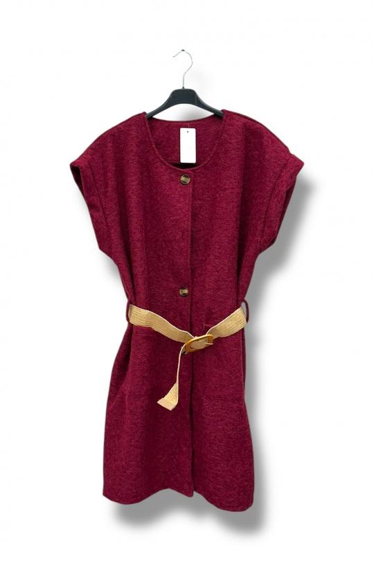 Chaquetas y cazadoras Mujer Burgundy E&F (C&CE Fashion) EF12639 Efashion Paris