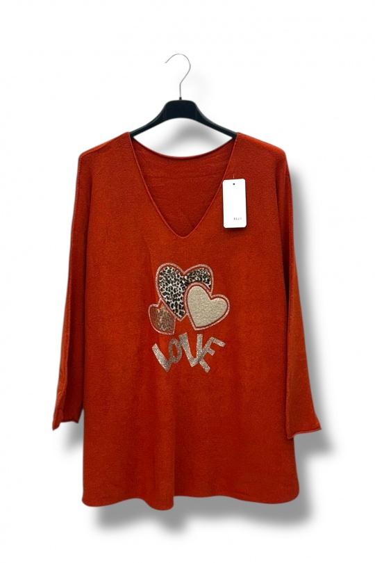 Jumpers Women Orange E&F (C&CE Fashion) EF8640 Efashion Paris