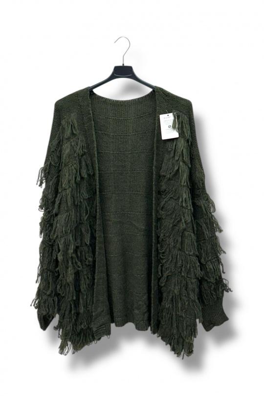 Cardigans Women Khaki E&F (C&CE Fashion) EF25087 Efashion Paris