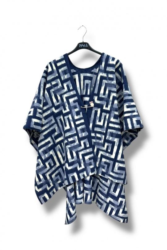 Capes and ponchos Women Blue E&F (C&CE Fashion) EF77426 Efashion Paris