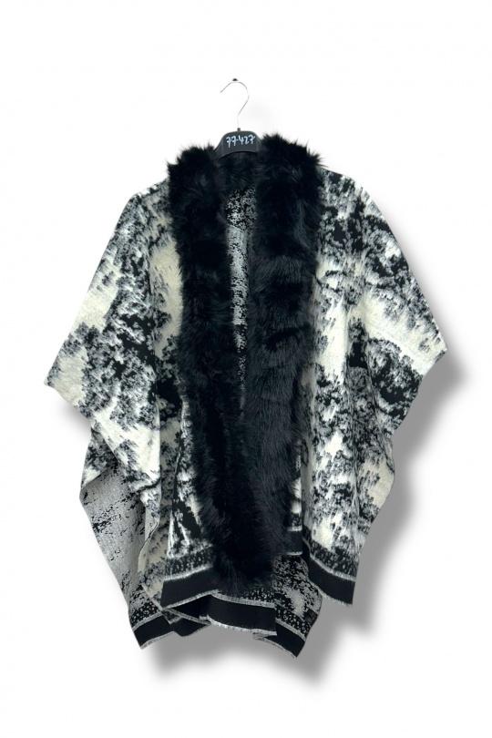 Capes and ponchos Women Ecru/Beige E&F (C&CE Fashion) EF77427 Efashion Paris
