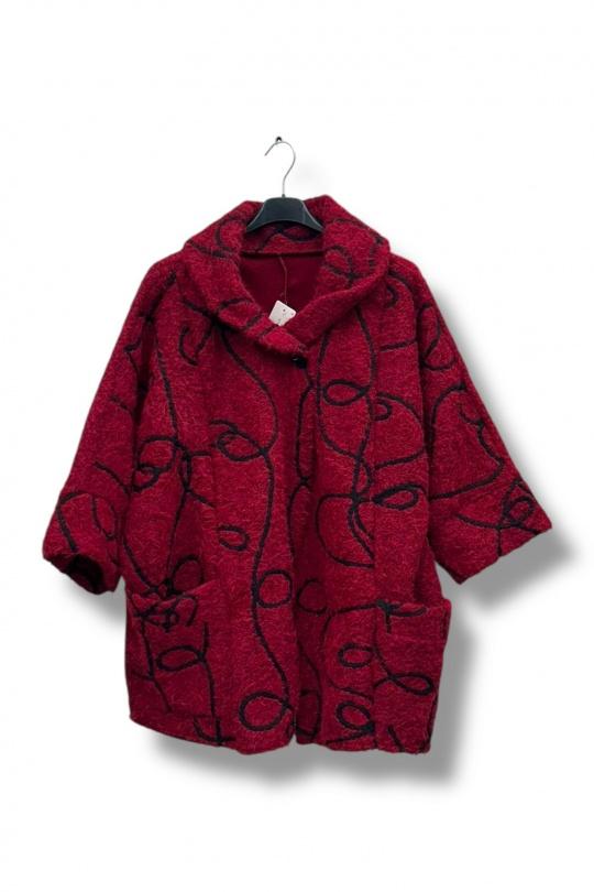 Manteaux Femme Bordeaux E&F (C&CE Fashion) EF661368 Efashion Paris