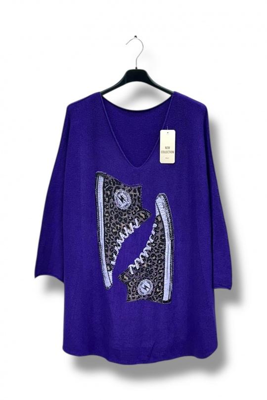 Tops Mujer Purple E&F (C&CE Fashion) EF8647 Efashion Paris