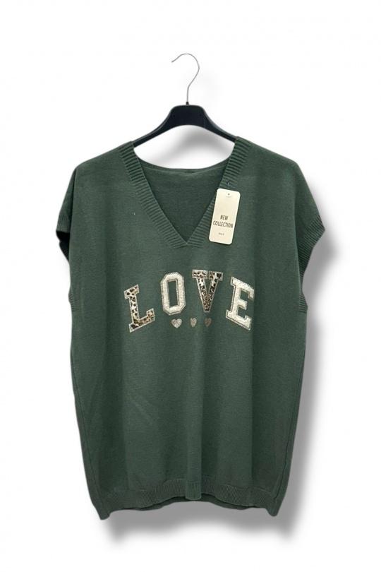 Maglione Donna Khaki E&F (C&CE Fashion) EF8687 Efashion Paris