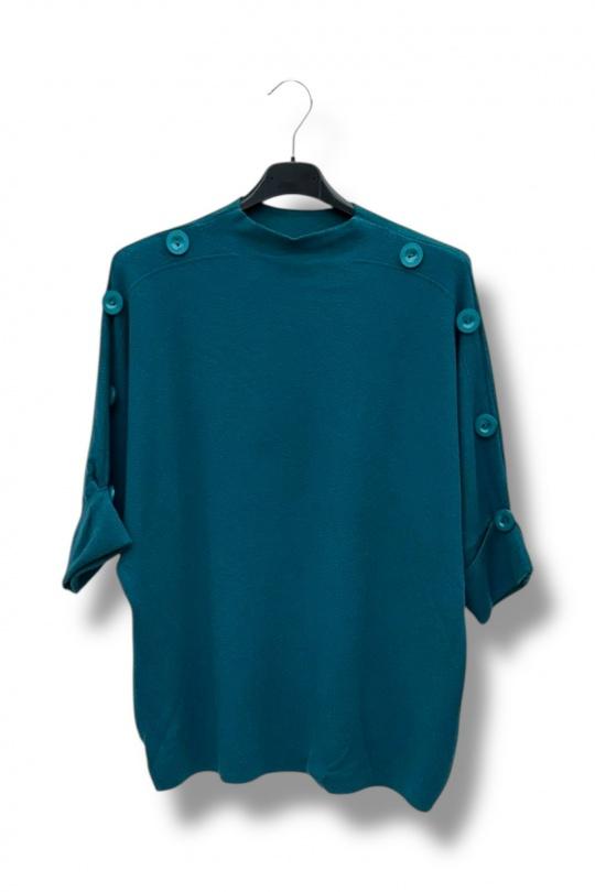 Maglione Donna Peacock blue E&F (C&CE Fashion) EF8214 Efashion Paris