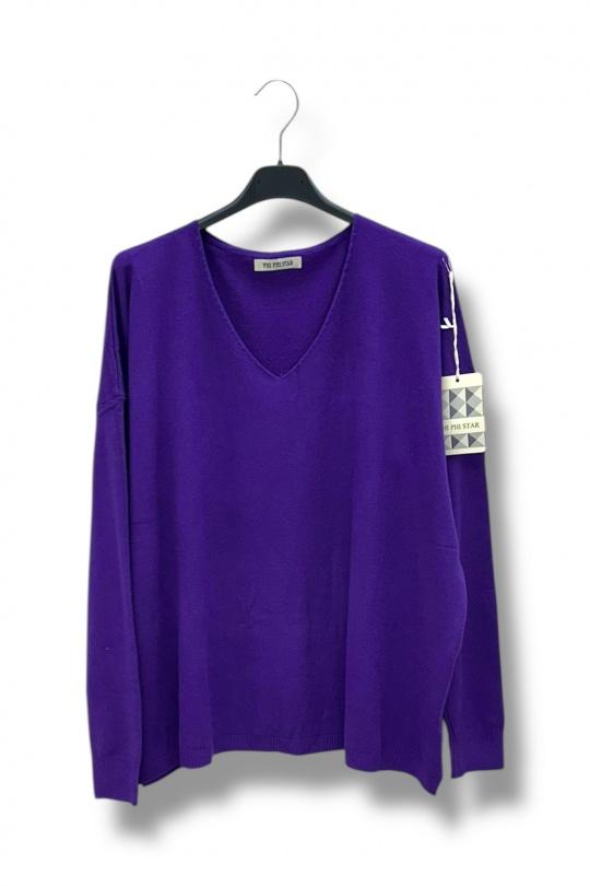 Maglione Donna Purple E&F (C&CE Fashion) EF8180 Efashion Paris