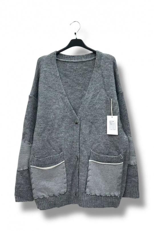 Gilets Femme Gris E&F (C&CE Fashion) EF3638 Efashion Paris
