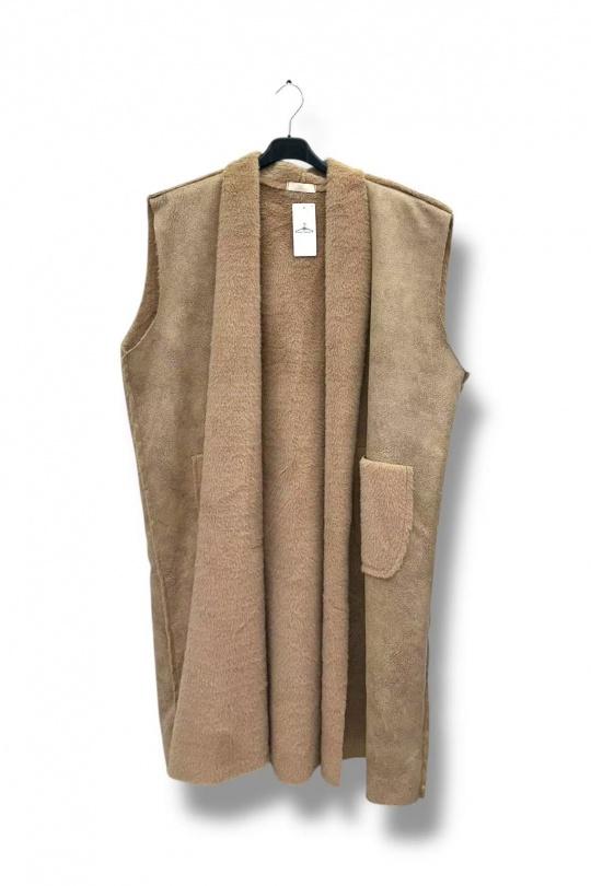 Gilets Femme Camel E&F (C&CE Fashion) EF100.20 Efashion Paris