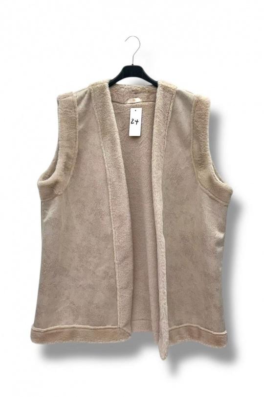 Gilets Femme Beige E&F (C&CE Fashion) EF100.22 Efashion Paris