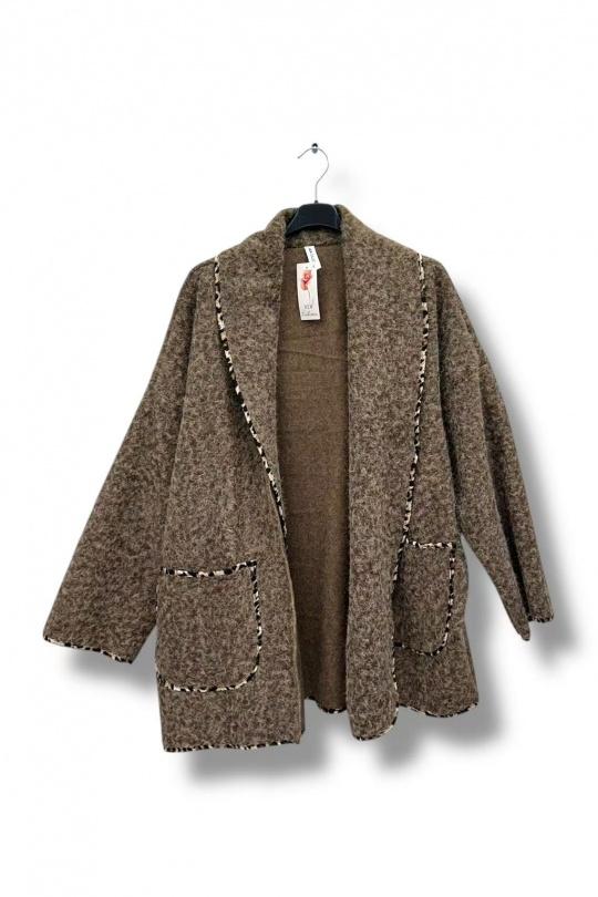 Vestes Femme Chocolat E&F (C&CE Fashion) EF2126-1 Efashion Paris