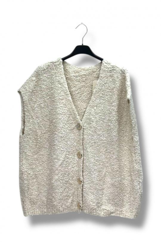 Cardigans Women Ecru/Beige E&F (C&CE Fashion) EF8589 Efashion Paris