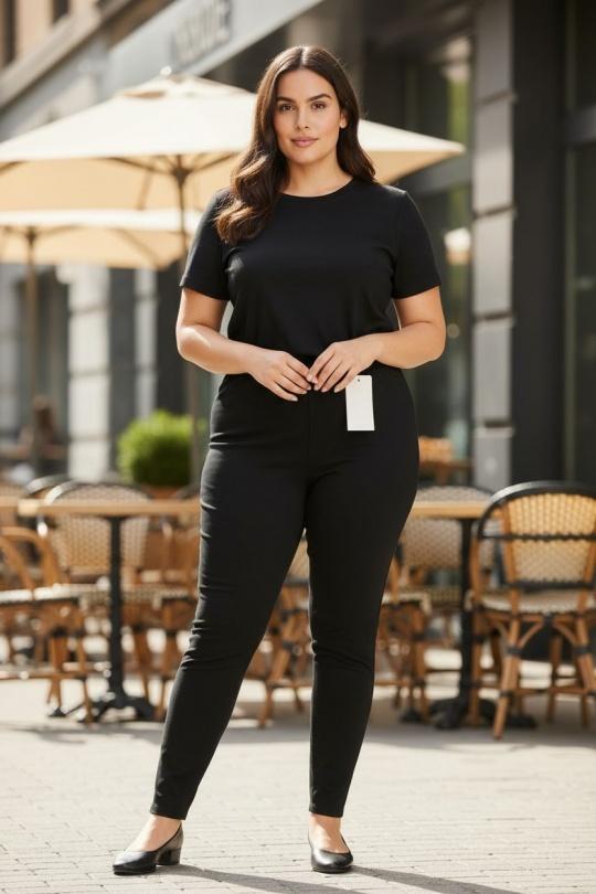 Leggings  Femme Noir E&F (C&CE Fashion) EF99597 Efashion Paris