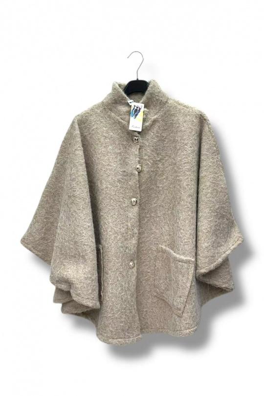 Capes & ponchos Femme Ecru/Beige E&F (C&CE Fashion) EF92322 Efashion Paris