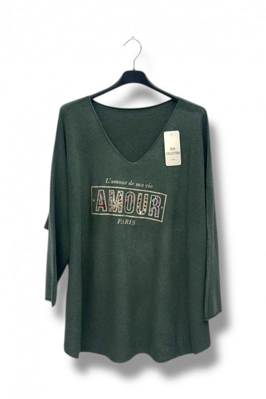Tops Donna Khaki E&F (C&CE Fashion) EF8786 Efashion Paris