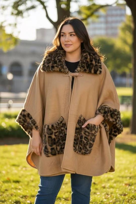 Mantelle e poncho Donna Camel E&F (C&CE Fashion) EF9128 Efashion Paris