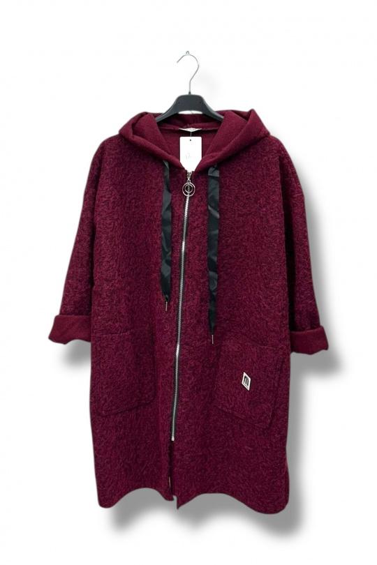 Jackets Women Burgundy E&F (C&CE Fashion) EF07263 Efashion Paris