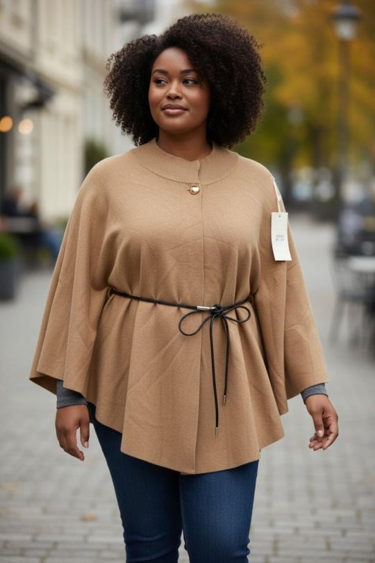 Capas y ponchos Mujer Camel E&F (C&CE Fashion) EF8233 Efashion Paris