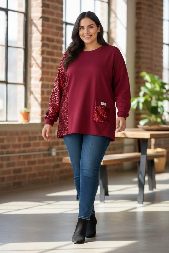 Tops Women Red E&F (C&CE Fashion) EF12912 Efashion Paris