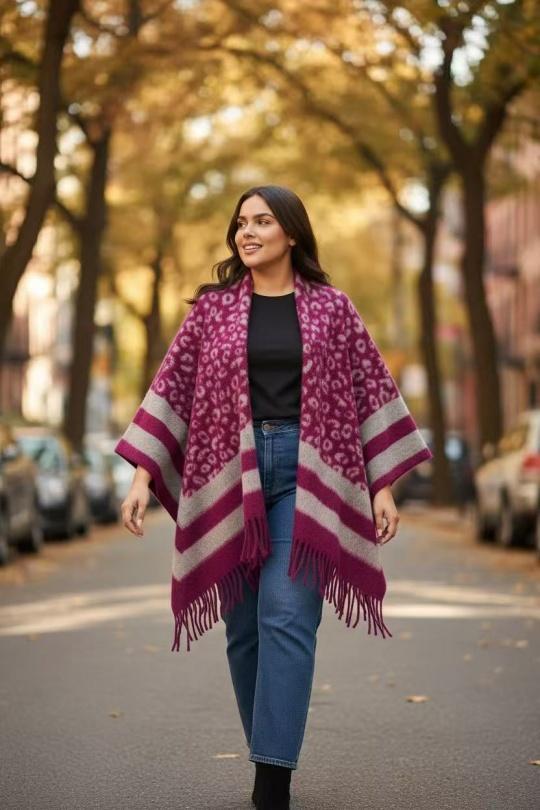 Mantelle e poncho Donna Fushia E&F (C&CE Fashion) EF100.41 Efashion Paris