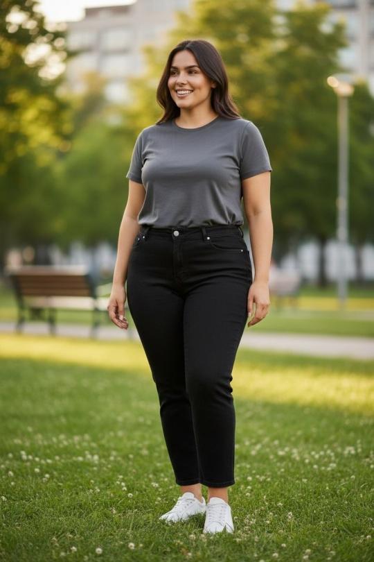 Jeans Femme Noir E&F (C&CE Fashion) EF2140-2 Efashion Paris