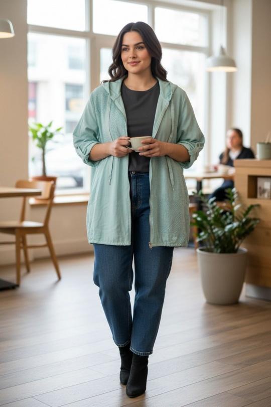 Gilets Femme Vert d eau E&F (C&CE Fashion) EF26106 Efashion Paris