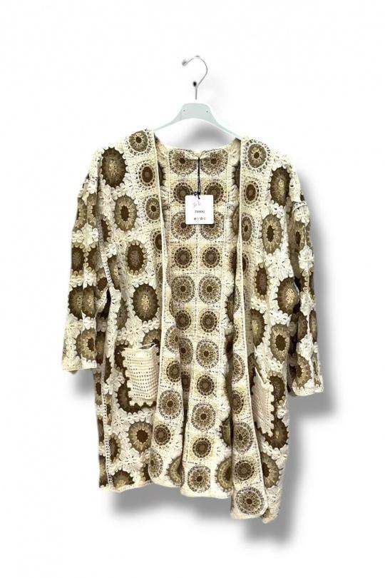 Cardigan Donna Beige E&F (C&CE Fashion) EF68042 Efashion Paris