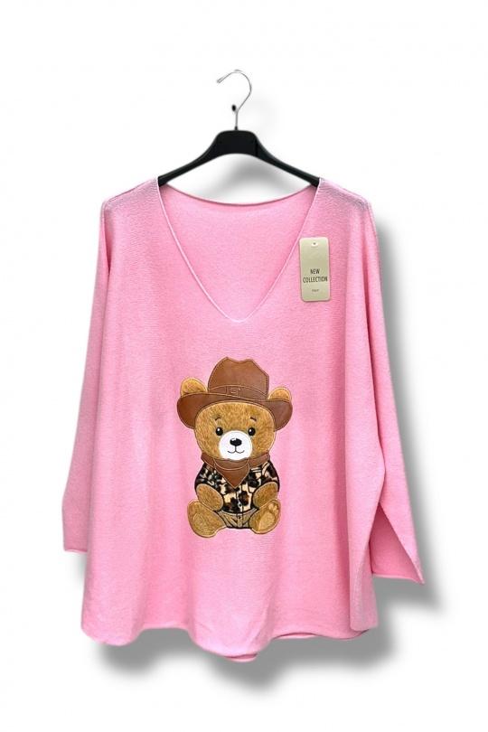 Pulls Femme Fuschia E&F (C&CE Fashion) EF8947 Efashion Paris