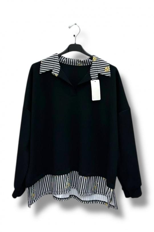 Pulls Femme Bleu ciel / Bleu E&F (C&CE Fashion) EF25936 Efashion Paris