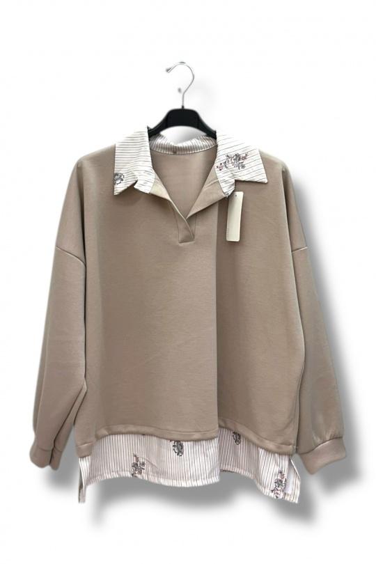 Pulls Femme Bleu ciel / Bleu E&F (C&CE Fashion) EF25936 Efashion Paris