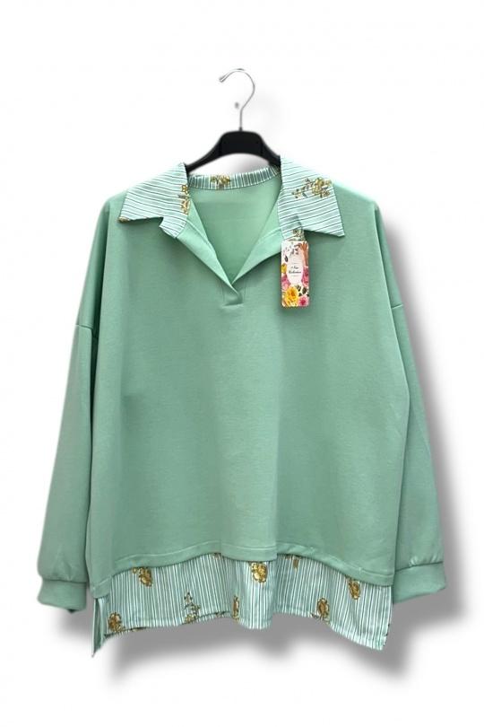 Pulls Femme Bleu ciel / Bleu E&F (C&CE Fashion) EF25936 Efashion Paris