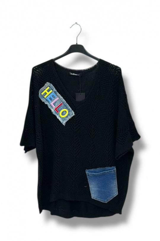 Tops Femme Noir E&F (C&CE Fashion) EF3075 Efashion Paris