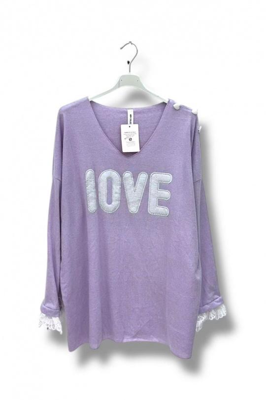 Jumpers Women Lilac E&F (C&CE Fashion) EF9251 Efashion Paris