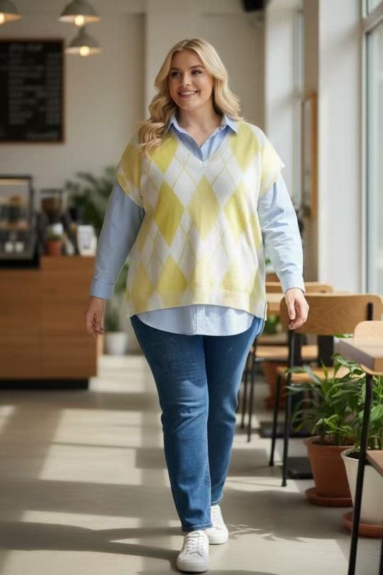 Pulls Femme Jaune E&F (C&CE Fashion) EF180071 Efashion Paris